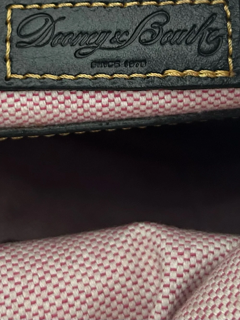 Dooney & Bourke Black Pebbled Leather Hobo Shoulder Bag Front Zip Pocket